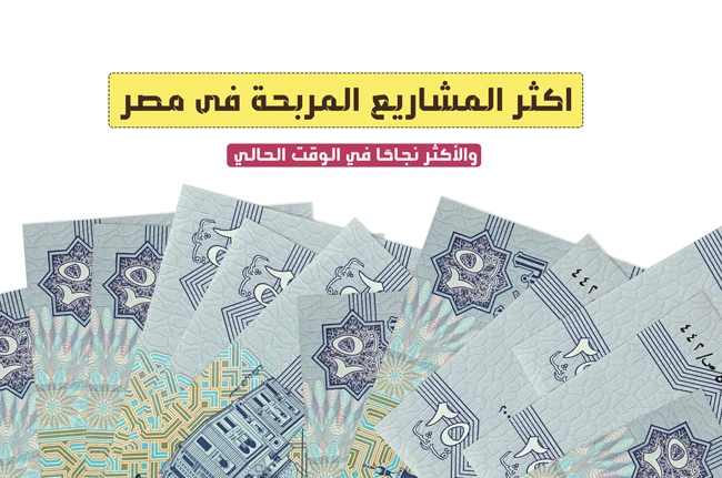 اكثر المشاريع المربحة فى مصر 2023 والأكثر نجاحًا في الوقت الحالي