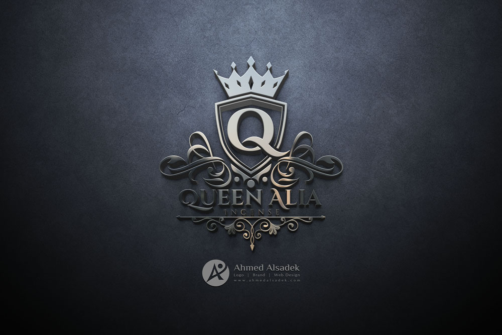 تصميم شعار شركة queen Alia في السعودية